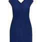 Vestido feminino clássico estilo envelope City Chic, azul, tamanho 20W