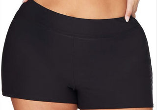 Shorts de banho de cintura alta Artesands, preto, tamanho 16