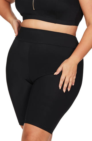 Artesands Shorts de natação Michaelangelo feminino preto tamanho 16 EUA