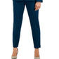 Le Suit Calça Feminina Crepe Elástico Azul Tamanho 18