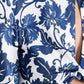 Vestido curto floral Holly para outra pessoa significativa em estampa de estêncil azul-marinho, tamanho 2