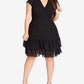 Vestido feminino City Chic Trendy Plus Dreamy Fit &amp; Flare, preto, tamanho 22W