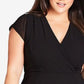 Vestido feminino City Chic Trendy Plus Dreamy Fit &amp; Flare, preto, tamanho 22W