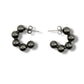 Jagged Halo Jewelry - Women's Orbit Bead Hoop Earrings