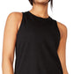 Regata feminina Cotton On Active Curve Hem preta tamanho pequeno