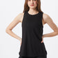 Regata feminina Cotton On Active Curve Hem preta tamanho grande