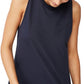 Regata feminina Cotton On Active Curve Hem azul tamanho pequeno