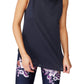 Regata feminina Cotton On Active Curve Hem azul tamanho pequeno