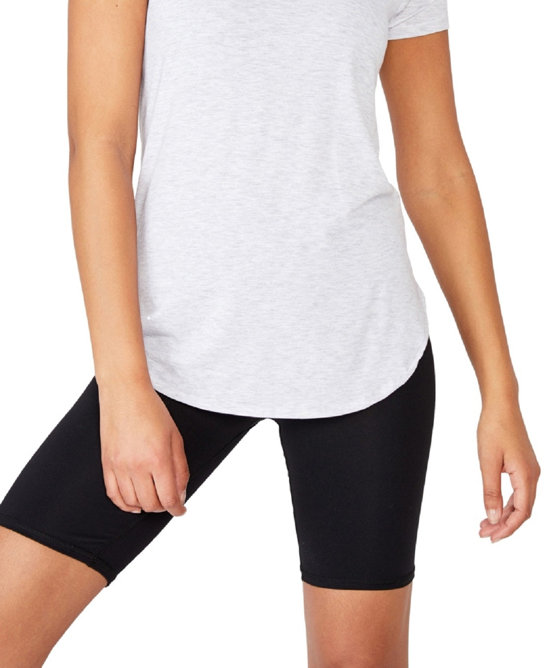 Camiseta de ginástica feminina Cotton On cinza tamanho X-S