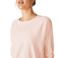 Blusa feminina de manga comprida com nervuras ativas COTTON ON rosa
