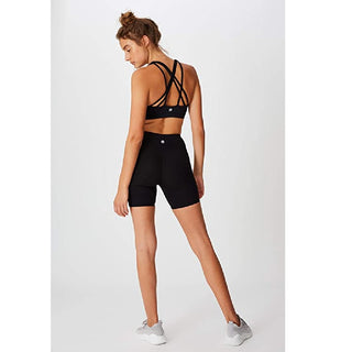 Shorts de ciclismo feminino Cotton On Active Core preto, tamanho M