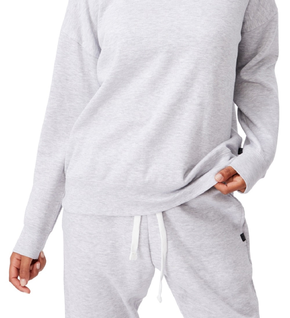 Suéter feminino de manga comprida COTTON ON Lifestyle cinza tamanho X-S