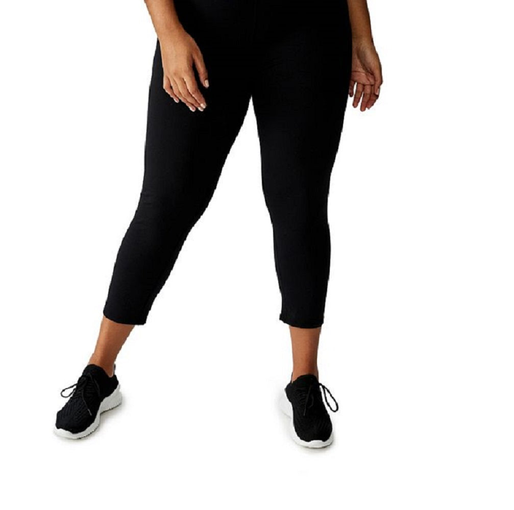 Calça legging justa feminina COTTON ON Active cintura alta 7/8 preta tamanho 12W