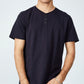 Camiseta Henley Orgânica Masculina COTTON ON Azul Tamanho XX-G