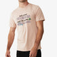 Camiseta masculina COTTON ON Tbar Art bege tamanho XX-G