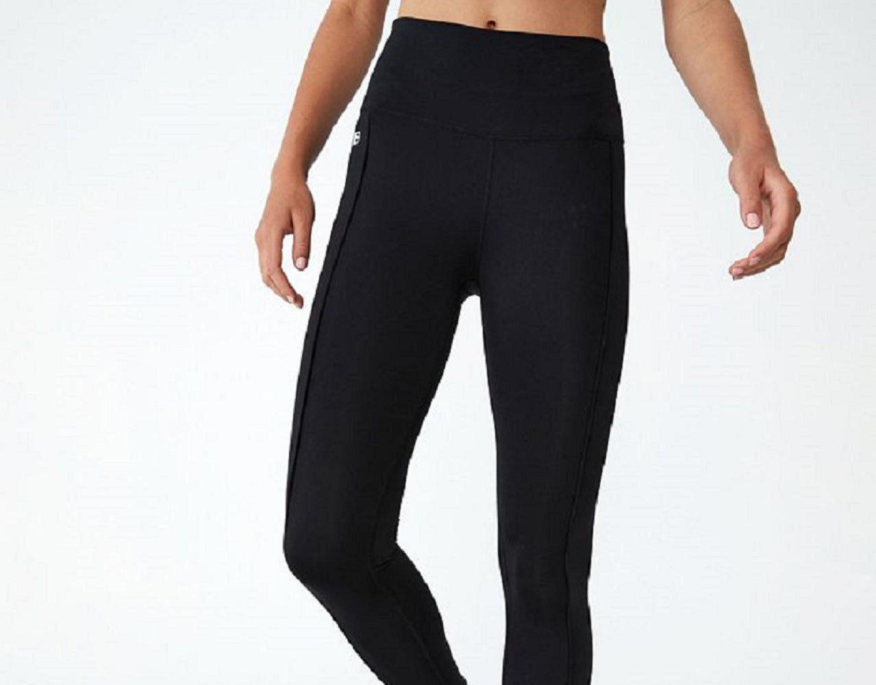 Calça justa feminina COTTON ON Ultimate Booty Full Length, preta, tamanho pequeno