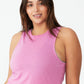 Regata Cotton On Active Curve Hem Feminina Rosa Tamanho M