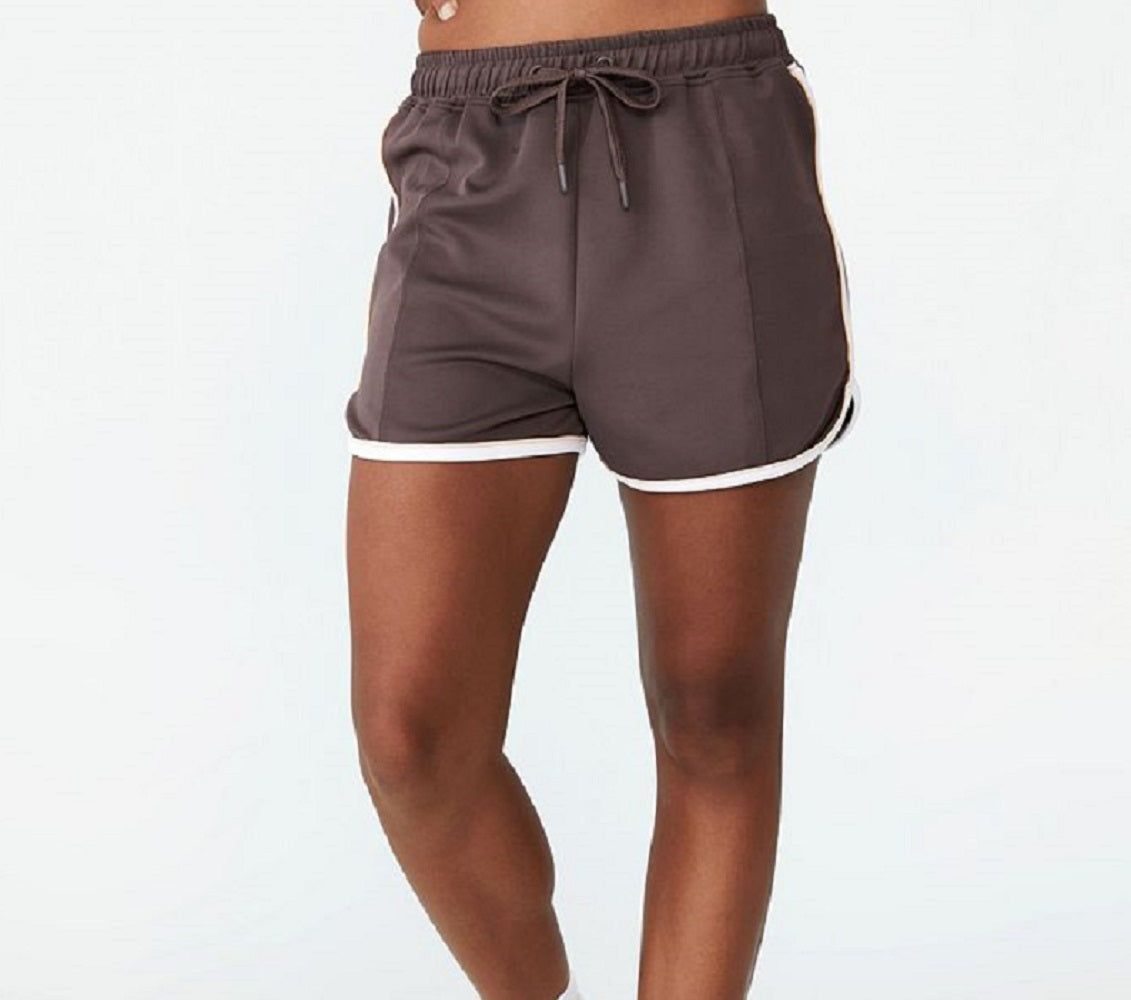 Shorts de ginástica retrô feminino COTTON ON marrom tamanho pequeno