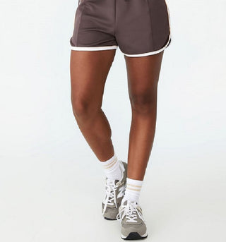 Shorts de ginástica retrô feminino COTTON ON marrom tamanho pequeno