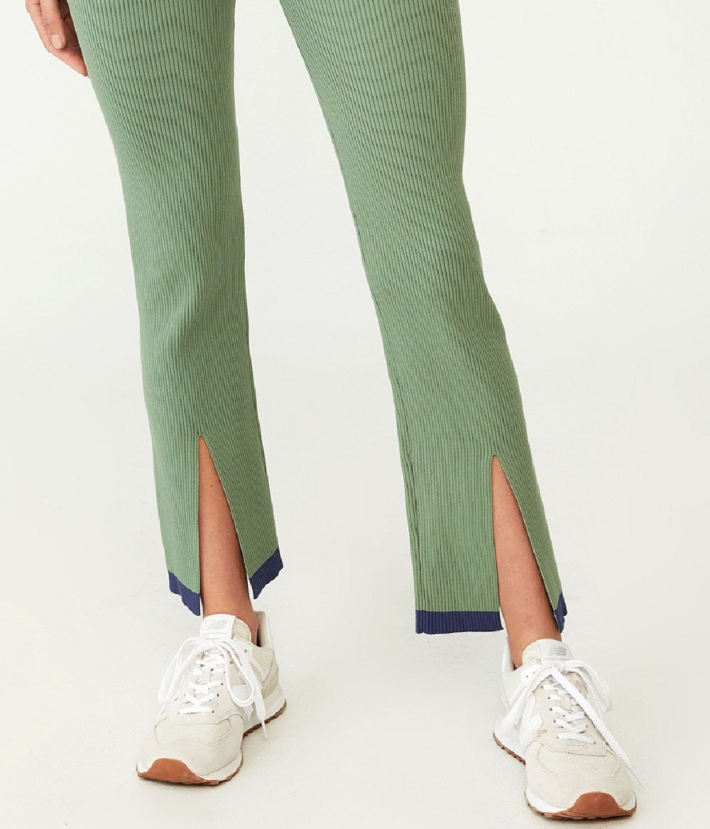 Calça de malha confortável feminina COTTON ON, verde, tamanho pequeno