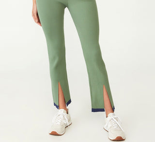 Calça de malha confortável feminina COTTON ON, verde, tamanho X-S
