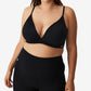 Sutiã curto Active Ultimate Active Plunge feminino COTTON ON, preto, tamanho 14W