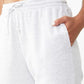 Calça de moletom feminina COTTON ON Plush Gym Track, branca, tamanho grande