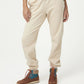 Calça de moletom feminina COTTON ON Plush Gym Track, bege, tamanho médio