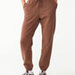 Calça de ginástica feminina COTTON ON plush marrom tamanho médio