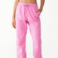 Calça de ginástica feminina COTTON ON Plush, rosa, tamanho X-S