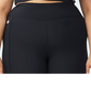 Top curto de compressão ativa feminino COTTON ON, preto, tamanho 16W