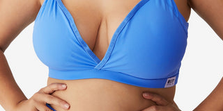 Sutiã curto Active Ultimate Active Plunge Feminino COTTON ON Azul Tamanho 20W