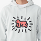 Suéter de lã Keith Haring masculino COTTON ON, azul, tamanho pequeno