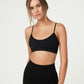 Top curto sem costura feminino COTTON ON, preto, tamanho pequeno