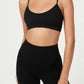Top curto sem costura feminino COTTON ON, preto, tamanho pequeno