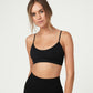 Top curto sem costura feminino COTTON ON, preto, tamanho X-G