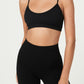 Top curto sem costura feminino COTTON ON, preto, tamanho X-G