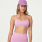 Top curto sem costura feminino COTTON ON rosa tamanho médio