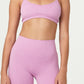 Top curto sem costura feminino COTTON ON rosa tamanho médio