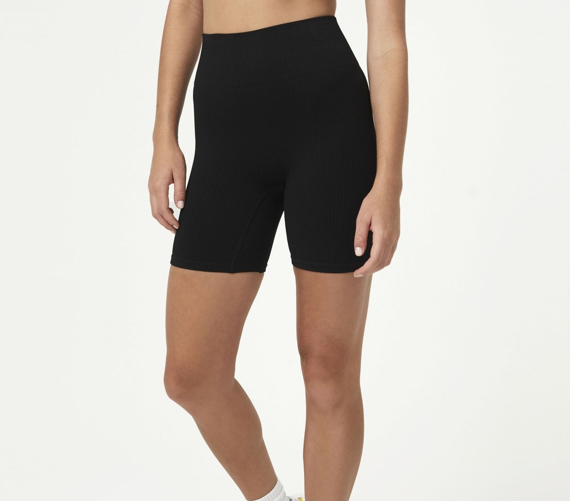 Calções de ciclismo jacquard sem costuras para mulher, preto, tamanho pequeno, COTTON ON