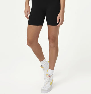 Calções de ciclismo jacquard sem costuras para mulher, preto, tamanho pequeno, COTTON ON