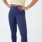 Calça justa feminina ultramacia cruzada COTTON ON, tamanho médio, azul