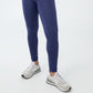 Calça justa feminina ultramacia cruzada COTTON ON, tamanho médio, azul