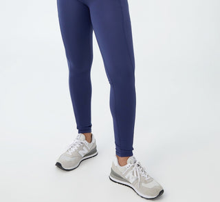 Calça justa feminina ultramacia cruzada COTTON ON, tamanho médio, azul