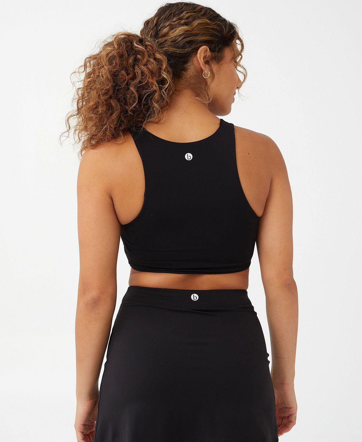 Top feminino com recortes suaves e colete COTTON ON, preto, tamanho X-S