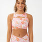 Top feminino com recortes suaves e colete COTTON ON rosa tamanho grande