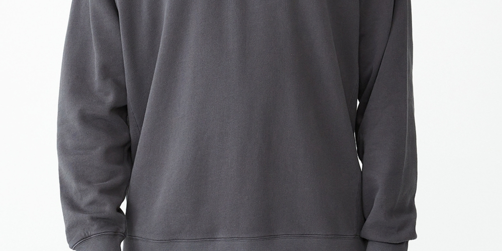 COTTON ON Moletom masculino grande com tingimento pigmentado cinza tamanho grande