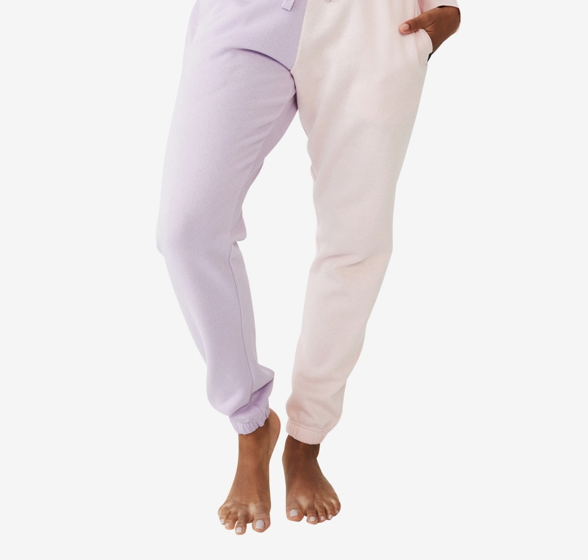 Calça de moletom feminina COTTON ON Lifestyle Gym Roxa Tamanho X-Grande