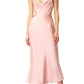 Vestido curto Bardot feminino com decote canoa e recorte rosa, tamanho 6