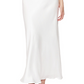 Vestido feminino Bardot Wyn com decote halter, branco, tamanho 8